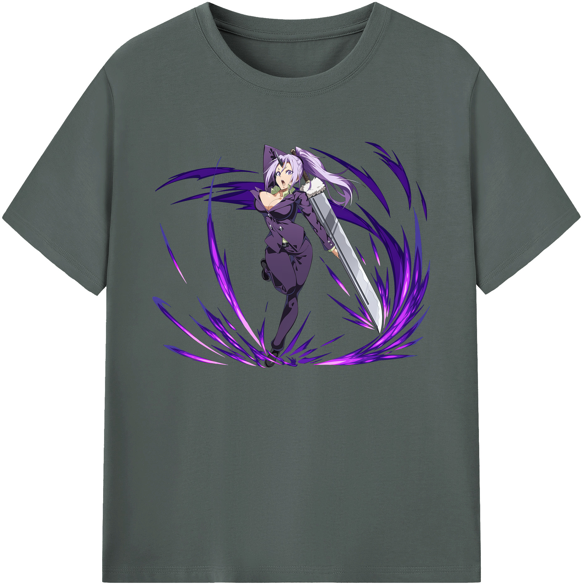 （画像用） 転スラ Regarding Reincarnated to Slime 綿100％ メンズ半袖Tシャツ｜肌触りやわらか＆通気性